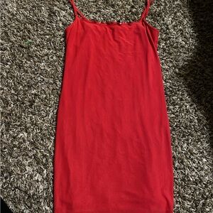 H&M Red Fitted Sleeveless Camisole Top